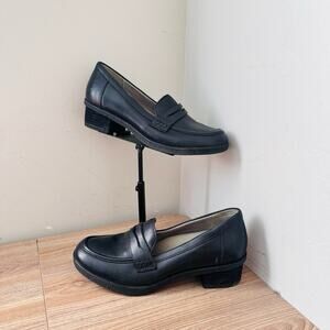 Dansko Women's Danica Waterproof Penny Loafers Black Leather size 6